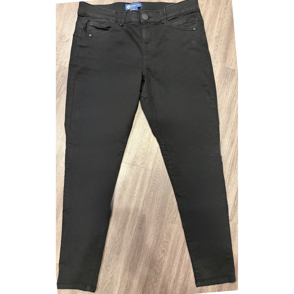 Democracy Ab'solution Skinny Jeans Womens 16 Black High Rise Stretch Denim Pants